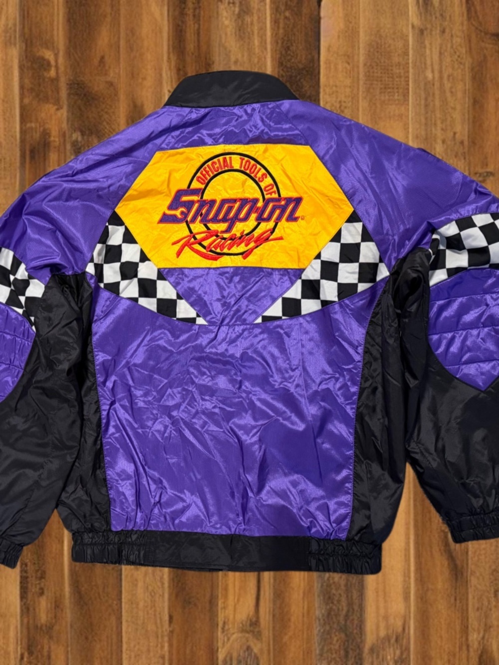 Rare Snap On CASCAR Racing Coat Vintage Motorsports Jacket - Picture 2 of 10
